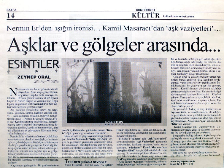 Nermin Er / Aşklar ve gölgeler arasında...