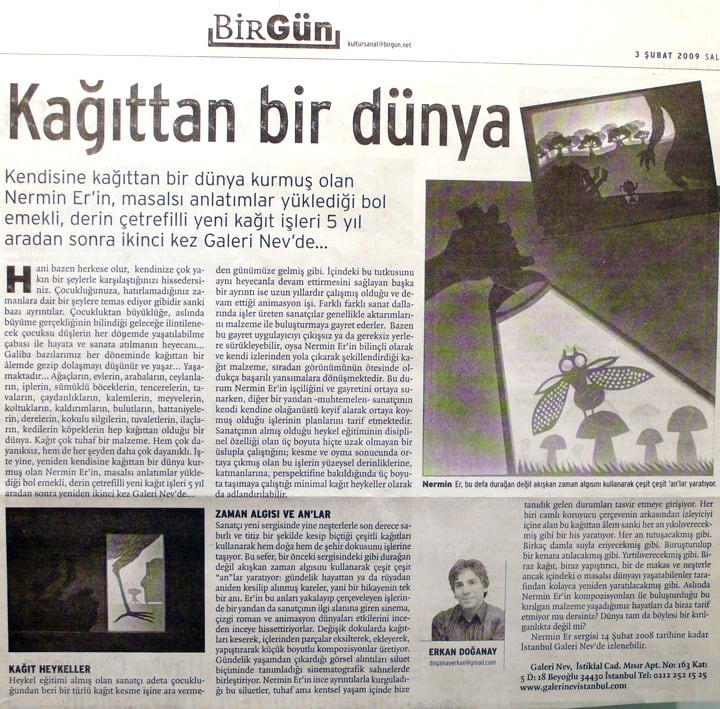 Nermin Er / Kağıttan bir dünya