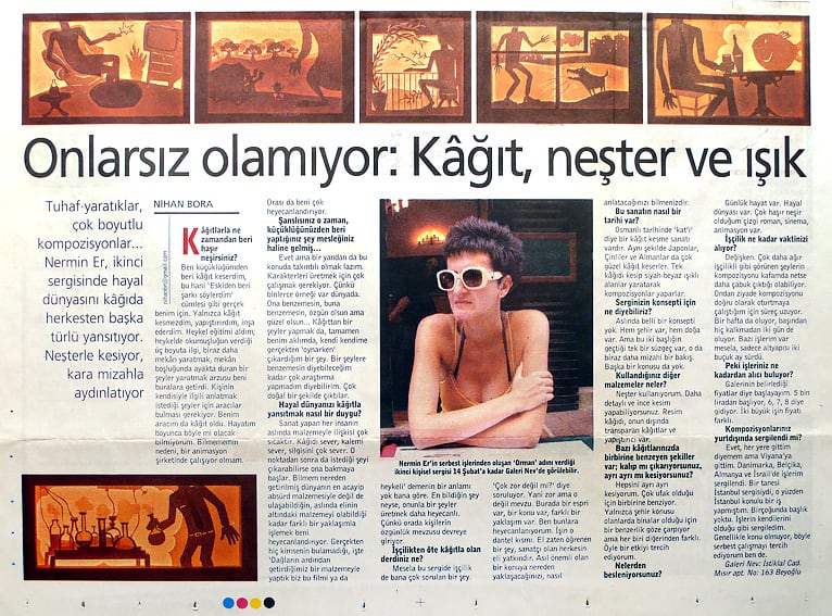 Nermin Er / Onlarsız olamıyor: Kağıt, neşter ve ışık